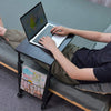 Rolling Laptop Desk Mobile Sofa Over Bed Side Table Home Portable Writing Desk