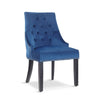 Nicholas Velvet Dining Chair Backrest with Padded Seat and Wooden Legs Retro