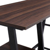 Industrial PC Computer Desk with Shelves Wooden Home Office Study Work Table