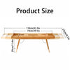 Extendable Foldable Wooden Bath Caddy Tray Holder w/leg Bath Tray Bathtub Table