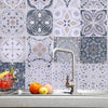 24PCS Mosaic Tile Stickers Moroccan Victorian Mosaic Transfers Covers Bathroom