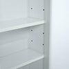 Bathroom Cabinet White Wooden Single Door Wall Mounted Unit Storage Shelf Rack