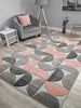 Blush Rose Pink Grey Floor Rug Small Extra Large Sizes Thick Soft Pile Mat Cheap