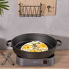 Cast Iron Skillet Frying Pan Pancake Griddle BBQ Premium Quality Multi-Choice UK