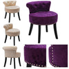 Ice Velvet Dressing Table Chair Vanity Makeup Stool Pouffe Footstool Piano Seat