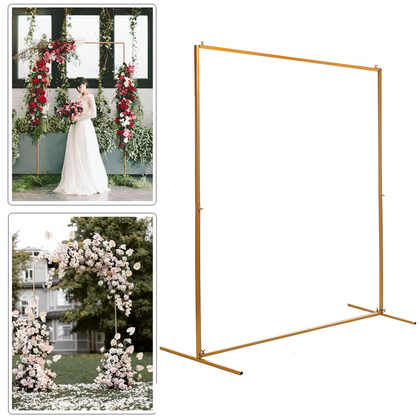 Wedding Backdrop Stand Iron Arch Door Party Garden Flower Plant Rack Decor