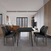 Dining Table Set Scratch-proof Slate Table and Set of 4 / 6 Chairs Kitchen Room