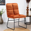 2/4x Folding Velvet Padded Upholstered High Back Dining Living Room Office Chair