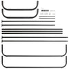 Heavy Metal Double Clothes Rail Hanging Rack Garment Display Stand Storage Shelf