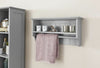 RANGE BATHROOM TOWEL RAIL SHELF CUPBOARD CABINET STORAGE UNIT GREY