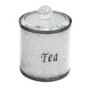 Crushed Diamond Crystal Filled Tea Coffee Sugar Canisters Jars Kitchen Storage