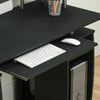 Otley Computer Desk 2 Drawer Laptop PC Study Table Workstation Office Home Black