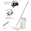 360° Flat Squeeze Microfiber Mop & Bucket Set Home Floor Tiles Cleaning +10 Pads