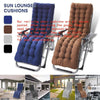 Sun Lounger Sunbed Cushion Pad Garden In/Outdoor Beach Recliner Chair Seat Pads