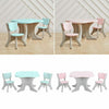 Kid Table and 2 Chairs Set Activity Play Table Study Writting Desk for Toddlers