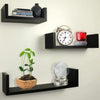 Floating Shelves Wall shelf Unit decor Display Storage book Wood mounted Hanging