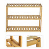 Tier Natural Bamboo Wooden Shoe Rack Bench Organiser Stand Storage Shelf Seat