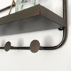 Industrial Copper Metal Wall Shelf Storage Hooks Storage Hanging Shelving Unit