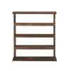 4 Tier Rustic Wall Wood Spice Rack Flavouring Jar Storage Shelf For Kitchen Bar