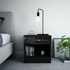 Black Bedside Table High Gloss Cabinet Chest Of Drawer Storage Bedroom Furniture