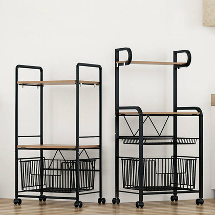 Multipurpose Mobile Shelf Kitchen Microwave Oven Shelves Rolling Bathroo Trolley