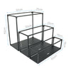 Set Of 3 Metal Floating Cube Shelves Wall Hanging Storage Display Deco Shelving