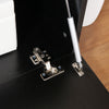 Modern 160cm TV Unit Cabinet Stand High Gloss Doors with LED Lights Black