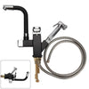 Kitchen Sink Mixer Taps 360° Swivel Spout With Pull Out Spray Faucet & 2 Hose