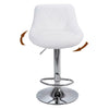 2pcs Bar Stools Breakfast Swivel Gas Lift Kitchen Stools Leather Chairs Comfort