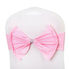 Ready Made Elasticity Stretch Chair Cover Bow Band Buckle Slider Sashes Decor