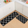 Non Slip Home Kitchen Floor Mat Non Slip Runner Anti Fatigue Rug Door Mat Black