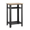 Modern Side Table with 2-Tier Shelves End Table for Bedroom, Living Room