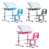 Kids Study Desk Chair Ergonomic Children Table & Chair Adjustable Height UK