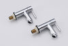 Modern Bathroom Basin Taps Hot & Cold Pair Twin Chrome Single Handle Solid Brass