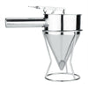 Stainless Steel Piston Funnel with Support for Sauce Cream Dosing Hand Funnel