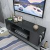 Wall Mounted TV Unit Floating Cabinet TV Stereo Media Storage High Gloss Black