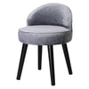 Velvet Upholstered Vanity Stool Dressing Table Makeup Chair Living Room Bedroom