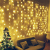 USB Plug 300 LED Curtain Light Fairy String Lights Hanging Wall Fence Party Xmas