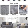 VELVET Elastic STRETCH SOFA COVERS Slipcover Protector Settee 1/2/3/4 Seater UK