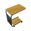 Mobile C Shaped Side Table End Table Coffee Tray Book Stand Walnut Home Sofa Bed