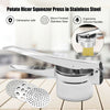 Stainless Steel Hand Held Potato Ricer Silver Masher Vegetable Juicer Puree UK