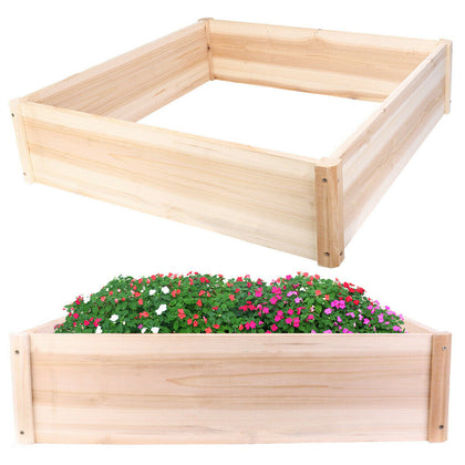 High Raised Bed Vegetable Flower Garden Planter Box Seeds Bedding Herbs 31