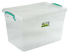 Plastic Storage Box Clear Boxes With Lids Clip Locking Food Home Kitchen Office