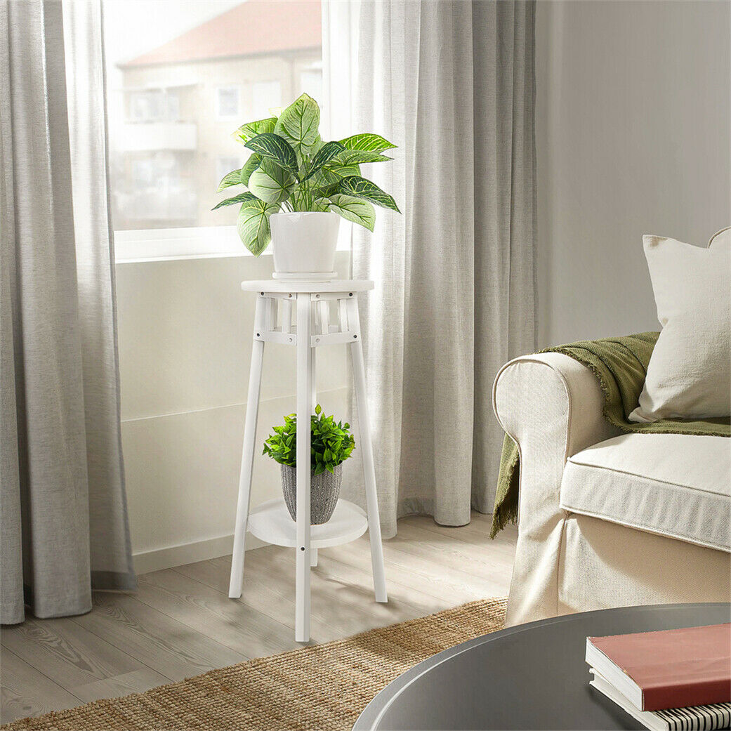 31" Tall Bedside Tables Narrow White Nightstand with Shelf Slim Hallway Table x2