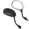 2pcs Universal Rear View/Side Wing Black Motorcycle Scooter Mirrors Motorbike UK
