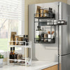 Hanging Magnetic Refrigerator Side Shelf Spice Rack Kitchen Rack &Sliding Drawer