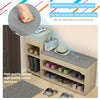 Modern Shoe Bench Stool Fashion Sofa Bench Change Shoe Storage Shoe Rack W/Drawe