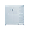 High Gloss 2 Doors Front Shoe Cabinet Storage Footwear Organizer Stand Rack Unit