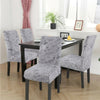 4pcs Crushed Velvet Stretch Dining Chair Seat Cover Protective Slipcover Home