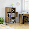 Bookcase Wooden Bookshelf 6 Compartments Standing Storage Cabinet